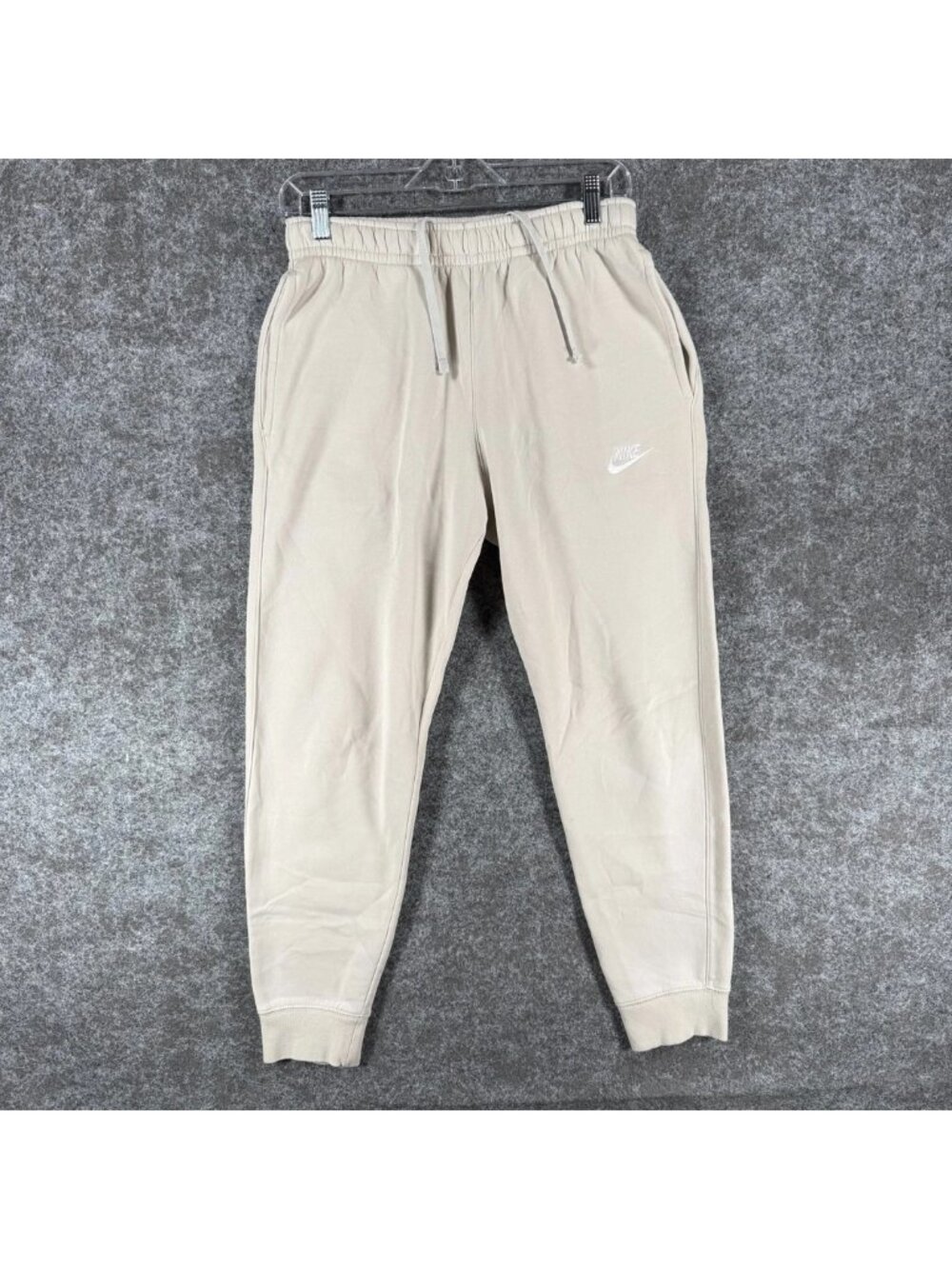 Nike‎ Sportswear Club Fleece Jogger Pants Mens S Light Bone Performance Sporty
